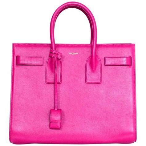 ysl pink leather tote|saint laurent leather shopping tote.